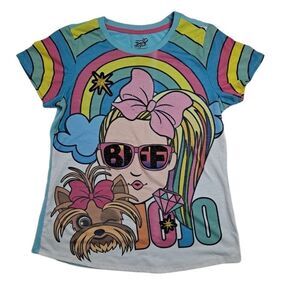 Jojo Siwa Tee Multicolored Pastel XLarge ((14-16) (Girls)